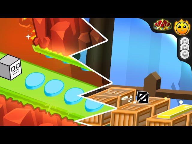 "Double Dimension" By GirlyAle02 (ALL COINS) [Daily #2373] - Geometry Dash