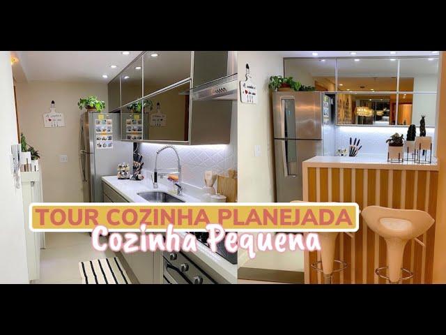 TOUR PELA MINHA COZINHA PLANEJADA - COZINHA PEQUENA APARTAMENTO