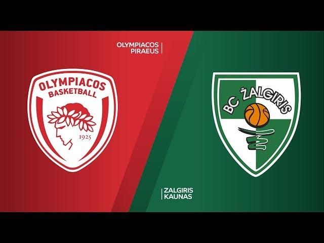 Olympiacos Piraeus -Zalgiris Kaunas Highlights | Turkish Airlines EuroLeague, RS Round 8