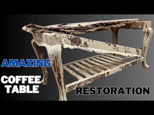 RESTORATION OF COFFEE TABLE || AMAZING TRANSFORMATION OF COFFEE TABLE