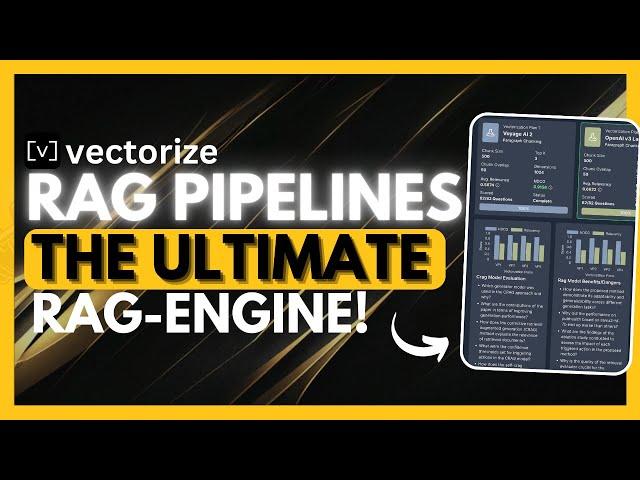 Vectorize: NEW RAG Engine - Semantic Search, Embeddings, Vector Search, & More!