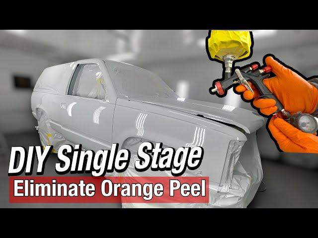 How to Paint Single Stage without Orange Peel