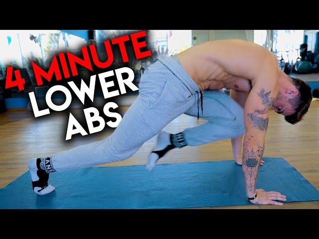 4 Minute Lower Ab Workout | V SHRED