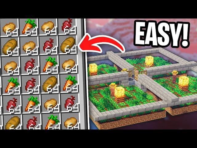 Easiest 1.21 AUTO Villager Crop Farm (JAVA + BEDROCK)