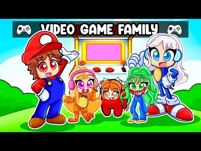 Having a VIDEO GAME FAMILY in Roblox!