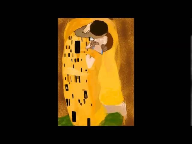 Imitation of Gustav Klimt - the Kiss _speed painting /w procreate + Silstar digital painting brush