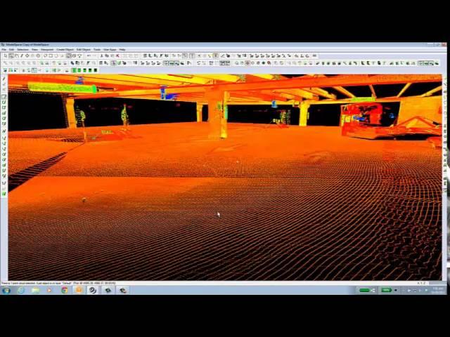 Leica 3D Laser scanning to analyze Floor Flatness with Cyclone - Short