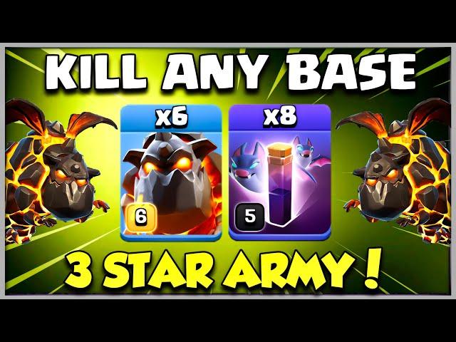 LAVA-BAT SPELL is EASY 3 STAR ARMY!! TH13 Attack Strategy in (Clash of Clans)