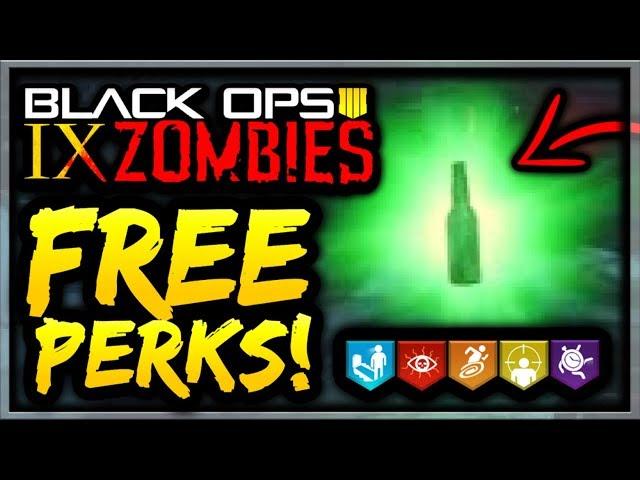 Black Ops 4 Zombies How To Get FREE Perks Guide! 5 Perks At Once Tutorial (Black Ops 4 Zombies IX)