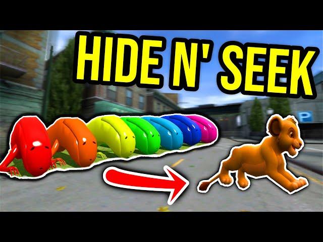 RAINBOW BRIDGE WORM - HIDE AND SEEK!! (Garry's Mod Nextbot)