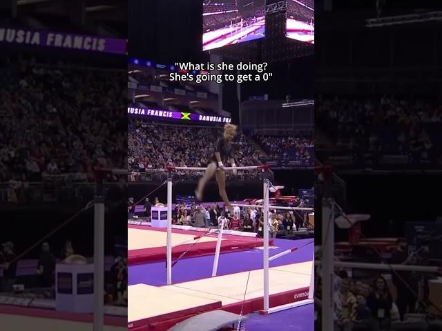 Imagine getting this from the GOAT #gymnastics #simonebiles #judge #goat