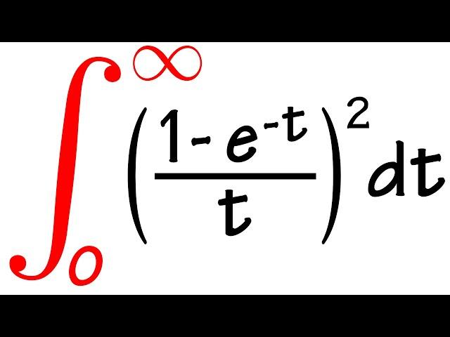 I used a double integral to solve a single improper integral