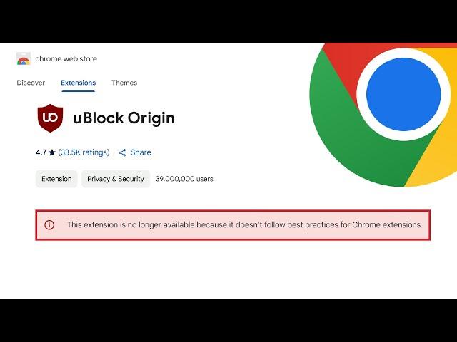 uBlock Origin Has Been Removed From the Chrome Web Store: Affecting 39 Million Users!