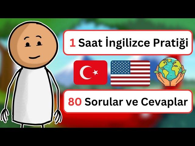 Yeni Başlayanlar İçin 1 Saat İngilizce Dinleme Pratiği | 80 Sorular Ve Cevaplar - @İngilizceRehberi