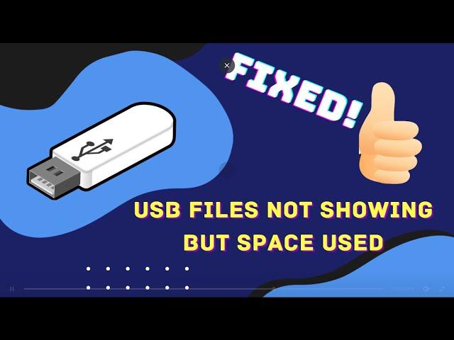 [Fixed] USB Files Not Showing But Space Used Issue | Working Solutions| Rescue Digital Media