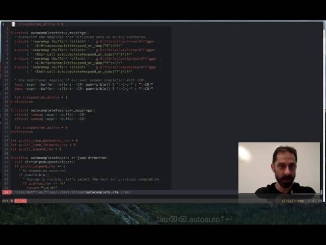 Vim screencast #10: Snippets and autocomplete