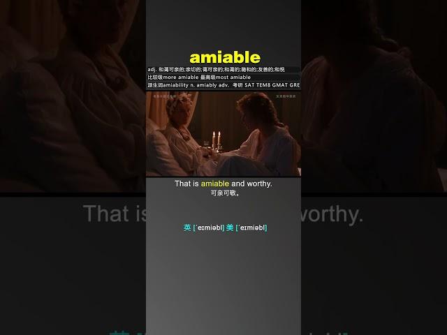 amiable - Learn English Words With Movies & TV Series & News