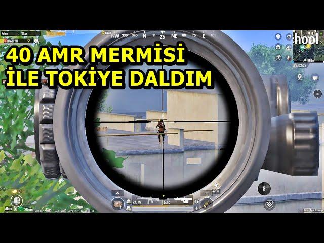 40 AMR MERMİSİ İLE TOKİLERE DALDIM ! BATUR GAME SOLO SQUAD PUBG MOBİLE