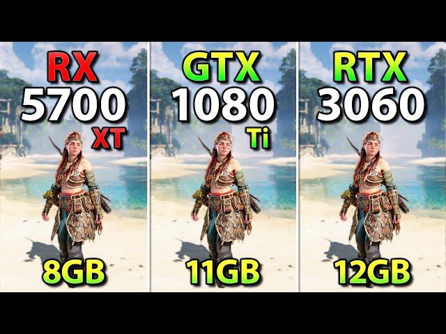 RX 5700 XT vs GTX 1080 Ti vs RTX 3060 | Test in 10 New Games + FSR 3.1 Frame Generation