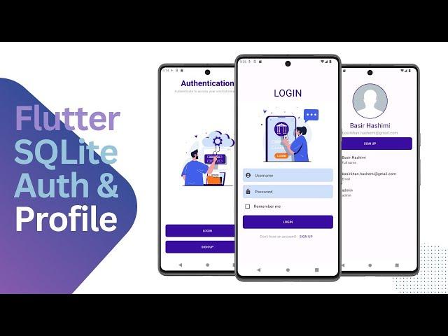 Flutter SQLite LOGIN AND SIGN UP | User Profile [2023] | Authentication | Ep - 1