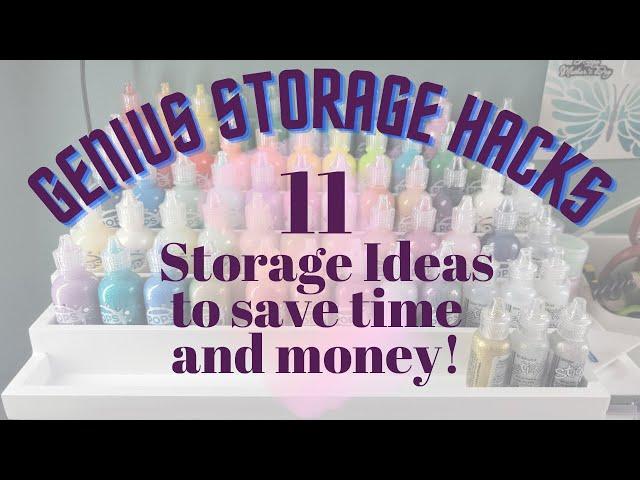 11 AMAZING Storage Ideas for Craft Room Supplies! Save Money and Space!