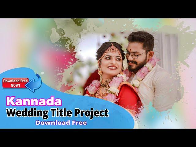 Kannada Wedding Title Project ll Kannada Title Free Download ll edius Project 2023 @alistudio4272