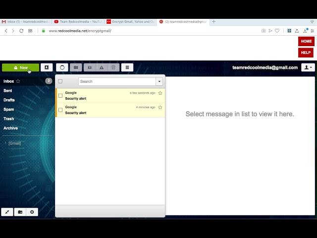 Redcoolmedia ciphermail app using Google Auth API