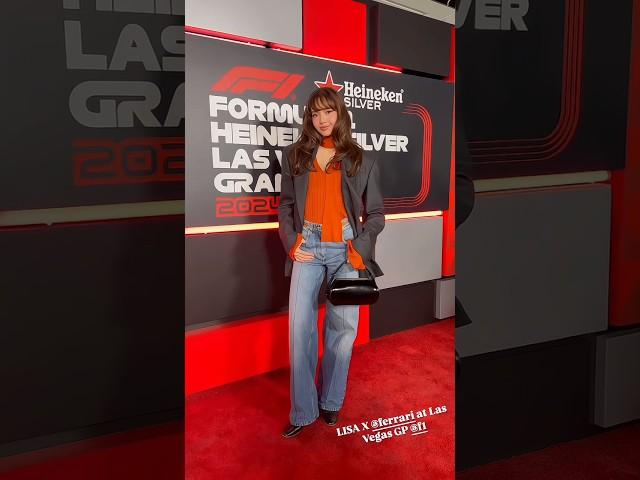 LISA X  @Ferrari at  las vegas GP @f1 #lalisa #lisa #blackpink #shorts #lisablacpink