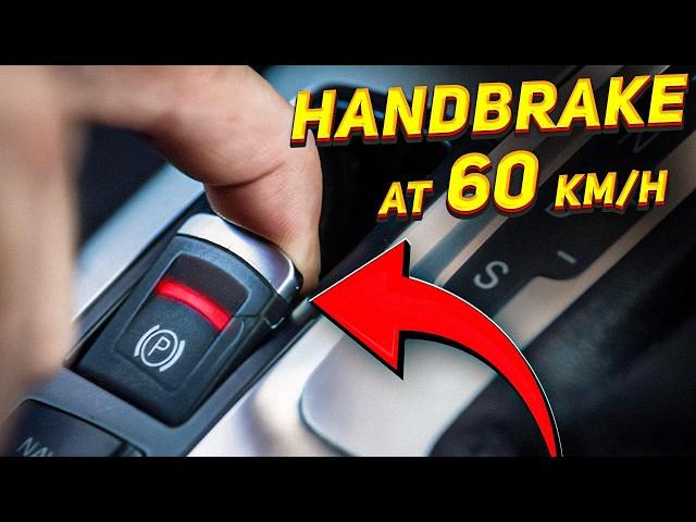 We engage electronic handbrake at speed (in some cars you never heard of) - what will happen?