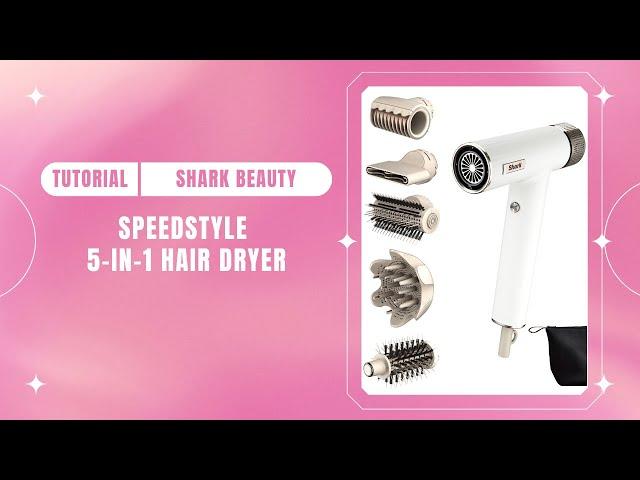 Shark SpeedStyle 5-in-1 Hair Dryer with Storage Bag [HD352UK] Tutorial