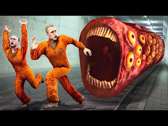 Я ПРЕВРАТИЛСЯ В ПОЕЗД ПОЖИРАТЕЛЬ НА 24 ЧАСА В ГАРРИС МОД! SCP TRAIN EATER LEOVINCIBLE В Garry`s Mod!