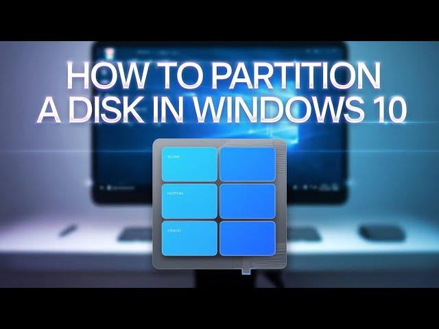 How to partition a disk in Windows 10!