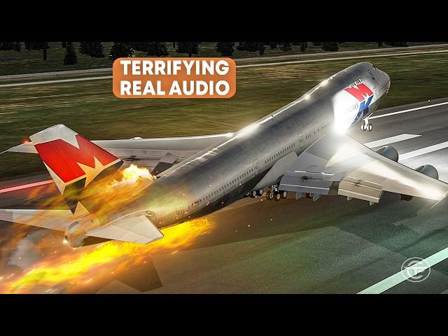 Crashing 19 Seconds After Takeoff in Canada | TWO Boeing 747s in Danger (Real Video & Audio)