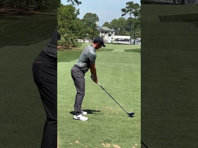 Rory McIlroy driver dtl at RBC 2024- right shot (filmed Jonathan Yarwood)