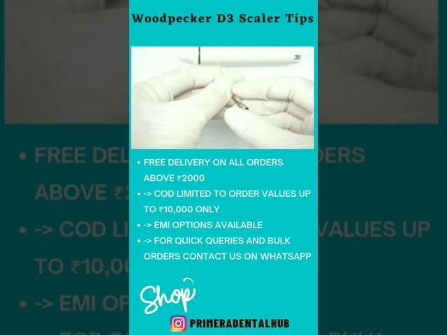 Woodpecker D3 Scaler Tips