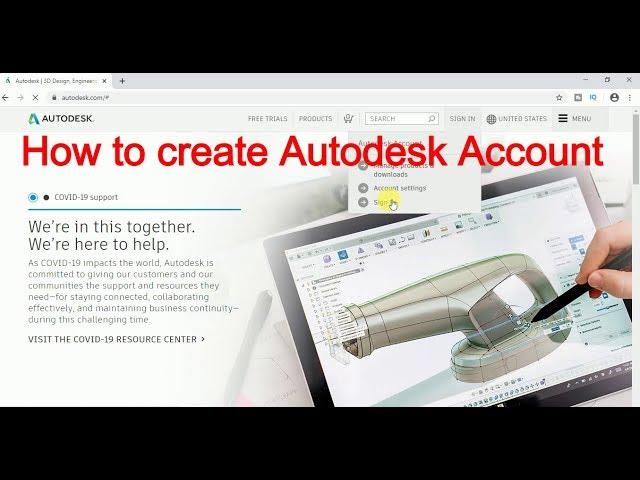 How to create Autodesk Account for Student