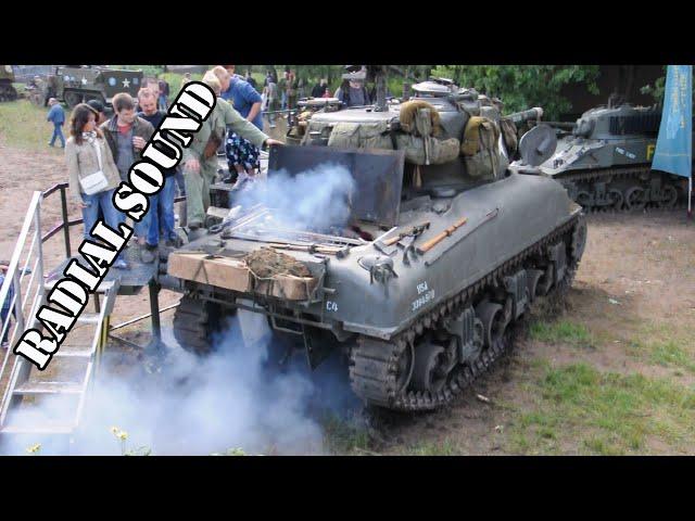 Sherman M4A1 startup (radial sound)