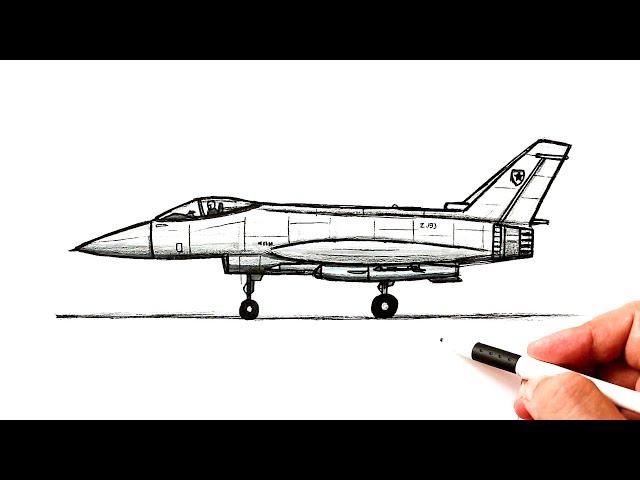 How to draw a Fighter Plane | Ehedov Elnur