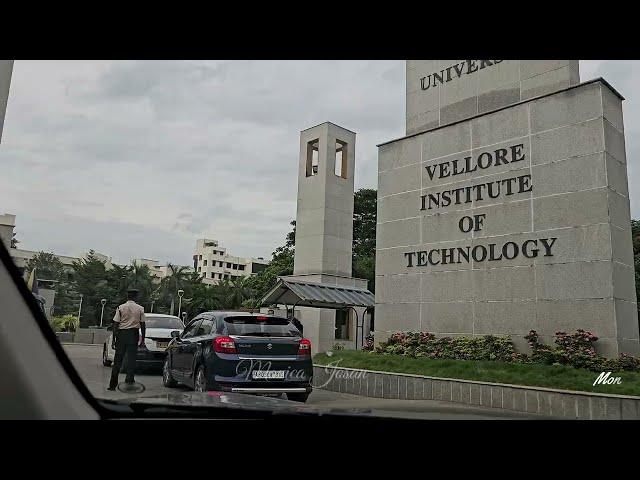 VIT Vellore Campus Tour 2024 By Car Boys Hostel blocks , Best Engineering Colleges in India