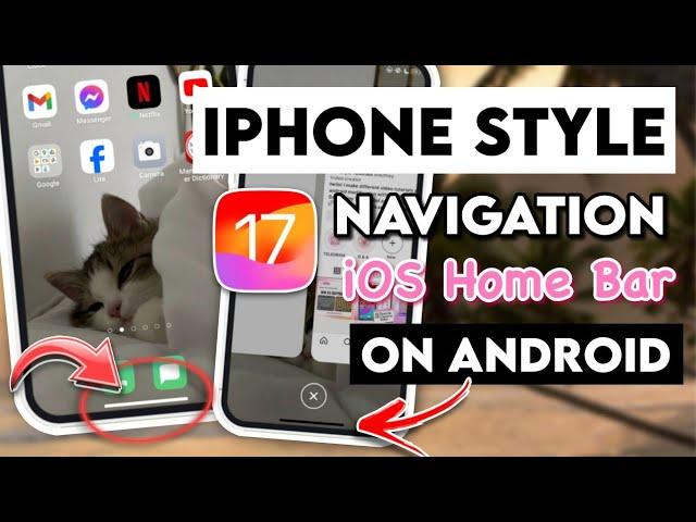 iPhone X Navigation Gesture (HomeBar Features) on Android