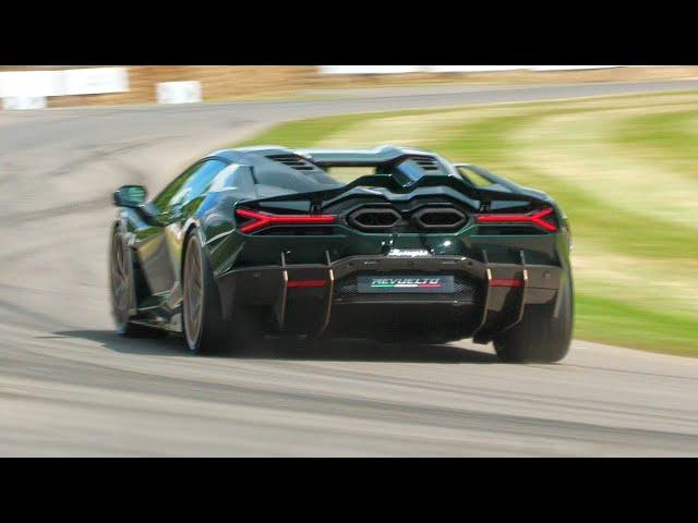 Lamborghini Revuelto - Powerslides, Burnouts, Fly-By's & Acceleration SOUNDS!