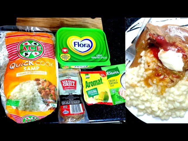 How to cook samp in 30 minutes/creamy samp recipe/South African creamy samp recipe