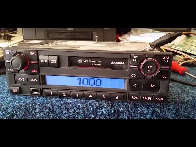 VOLKSWAGEN GAMMA BLAUPUNKT radio unlock code