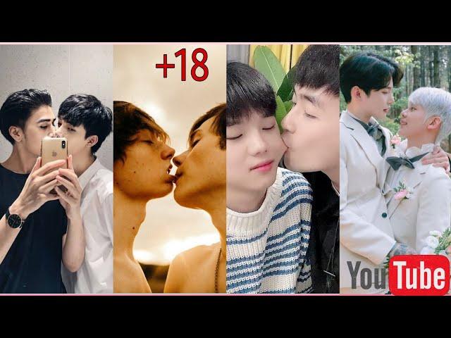 (+18) Gay couple kiss moment//channel name #gaycouple