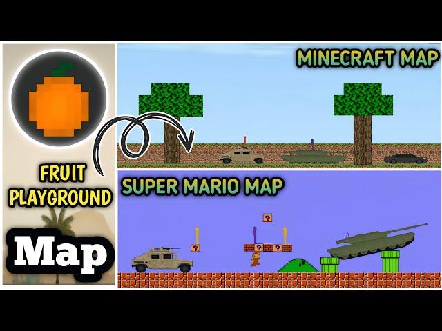 Fruit Playground New Custom Map [Super Mario Map And Minecraft Map] [Fruit Playground Map]