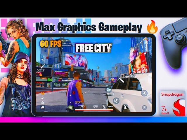 Playing Viral GTA Game on Xiaomi Pad 7 - Extreme Gaming Test  ! [Free City]