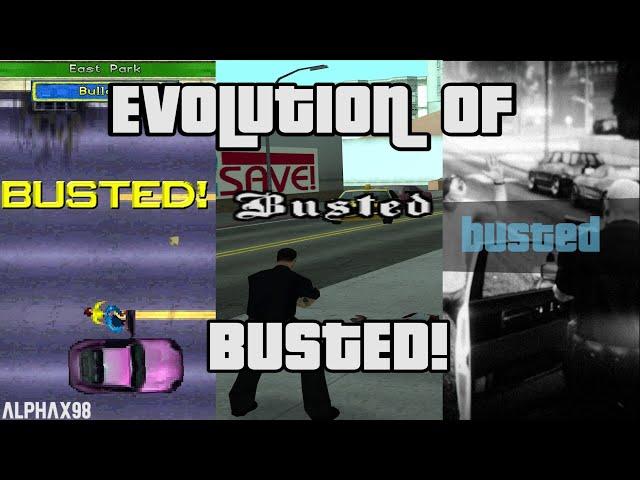 EVOLUTION OF BUSTED IN GTA GAMES! | 1997-2020 | ALPHAX98