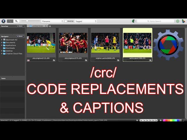 PHOTO MECHANIC - How to create CODE REPLACEMENTS and CAPTION images in Photo Mechanic 5