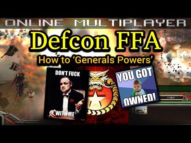 Defcon FFA - China - Pro Rules | C&C Generals Zero Hour | No Commentary