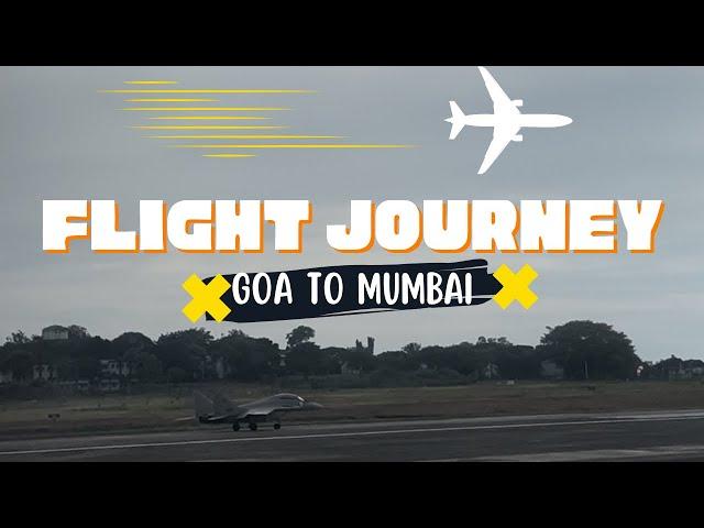 Scenic Flight from Goa to Mumbai